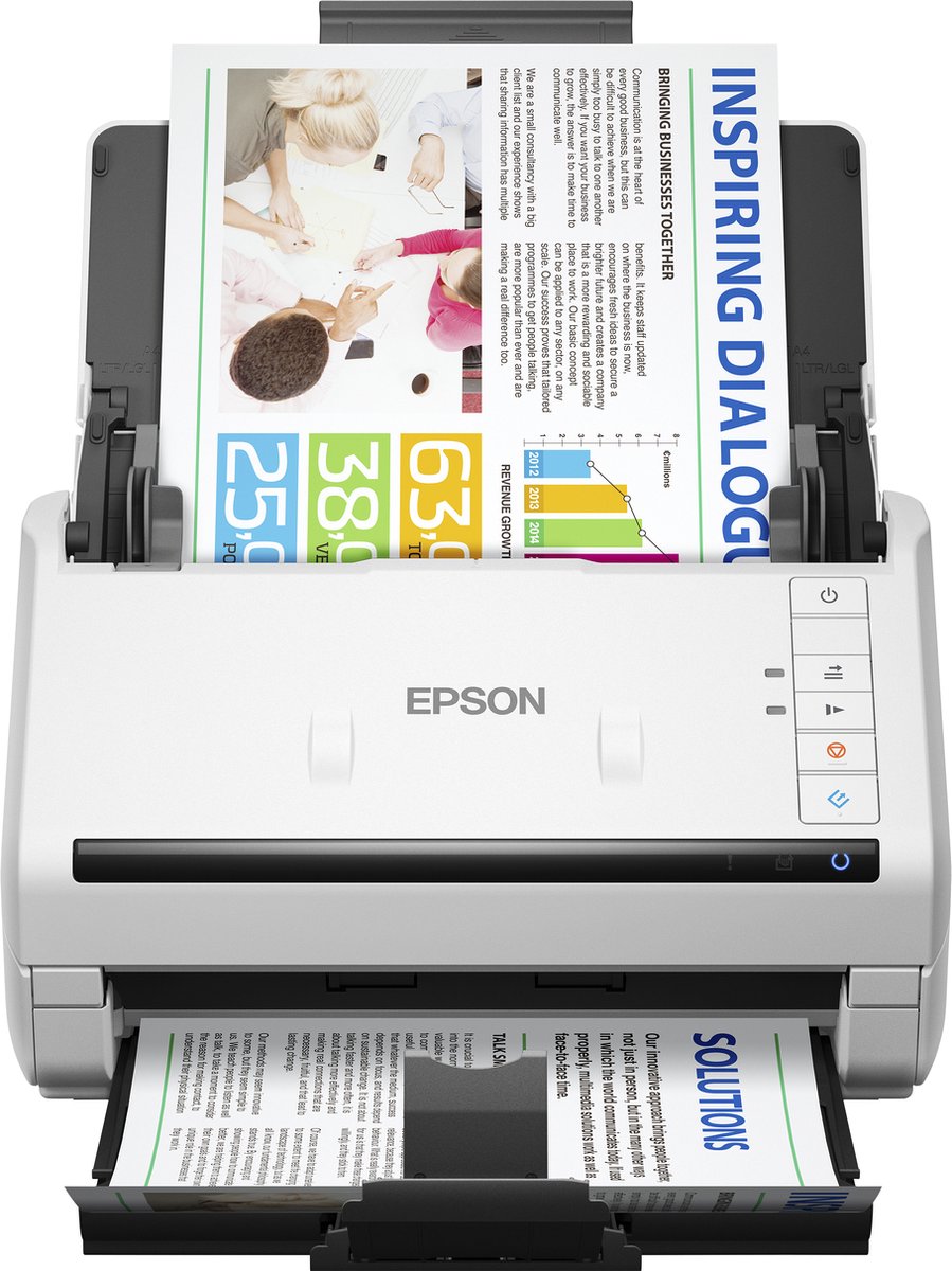 Epson WorkForce DS-530 II documentenscanner, 600 x 600 DPI, A4, zwart, wit