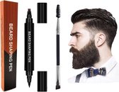 Missan: Marqueur de croissance de barbe Original FILLER (Zwart) - Stylo à barbe - Croissance de la barbe - Marqueur de croissance de barbe Natural - Stylo à barbe