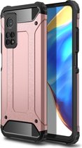 Armor Hybrid Back Cover - Xiaomi Mi 10T Pro 5G Hoesje - Rose Gold