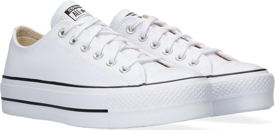 Converse Chuck Taylor All Star Lift Ox Lage sneakers - Leren Sneaker -  Dames - Wit - Maat 36,5 | Bestel nu!