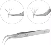 Wimperextensions pincet Lashextensions tweezer professionele 3D volume one by one roestvrij staal
