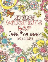 My First Valentine's Day Coloring Book For Girls