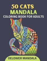 50 Cats Mandala Coloring Book For Adults