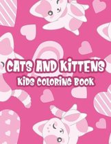 Cats And Kittens Kids Coloring Book