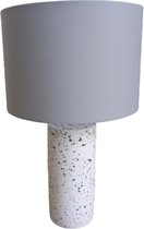 Parlane - Paignton tafellamp - schemerlamp - wit 45 cm - beton - inclusief kap