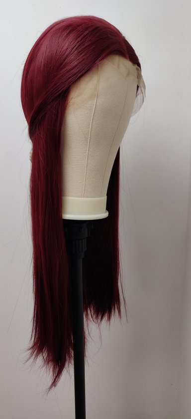 Lucy's Wigs - lace front dames Pruik | Noëlle – Rood 65 cm - Lucy's Wigs