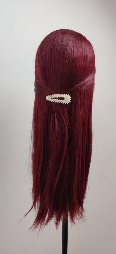 Lucy's Wigs - lace front dames Pruik | Noëlle – Rood 65 cm - Lucy's Wigs