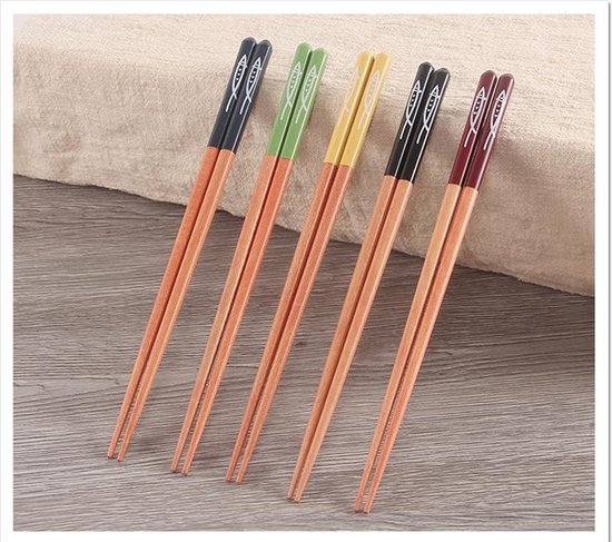 Koop Hexagonale Chopsticks - Tokyo Design Studio - Bruin
