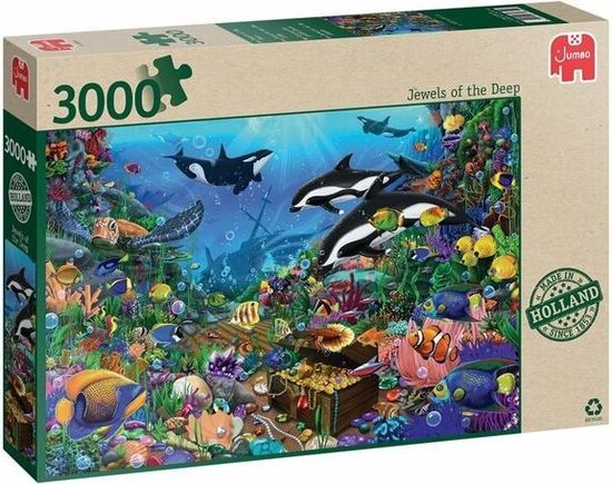 Jumbo Premium Collection Puzzel Jewels of the Deep - Legpuzzel - 3000 stukjes