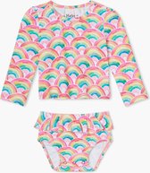 Hatley Meisjes UV Zwem Set Watercolor Rainbows - 80/86