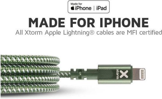 Xtorm Original USB vers Lightning (1m) Noir -CX2011