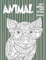 Adult Coloring Book for Mom - Animal - Thick Lines