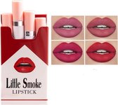 Handaiyan make up set - 4 lipsticks - Grappig sigaretten thema - Set nr. 3 - Giftset - Geschenkset - Cadeau - Roze, rood