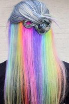 Haar extension  Hair extensions  complete set met 6 verschillende kleuren