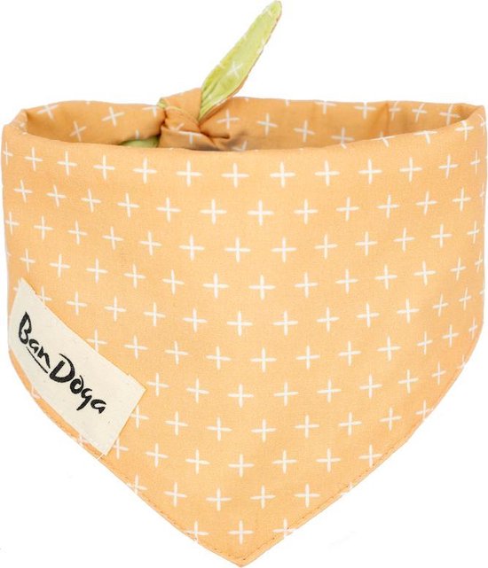 Pastel Bandana Hond | Groen Oranje | Bandoga | S | Hondenbandana | Hondensjaal