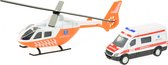 Toi-toys Trauma Helikopter + Ambulance Oranje/wit