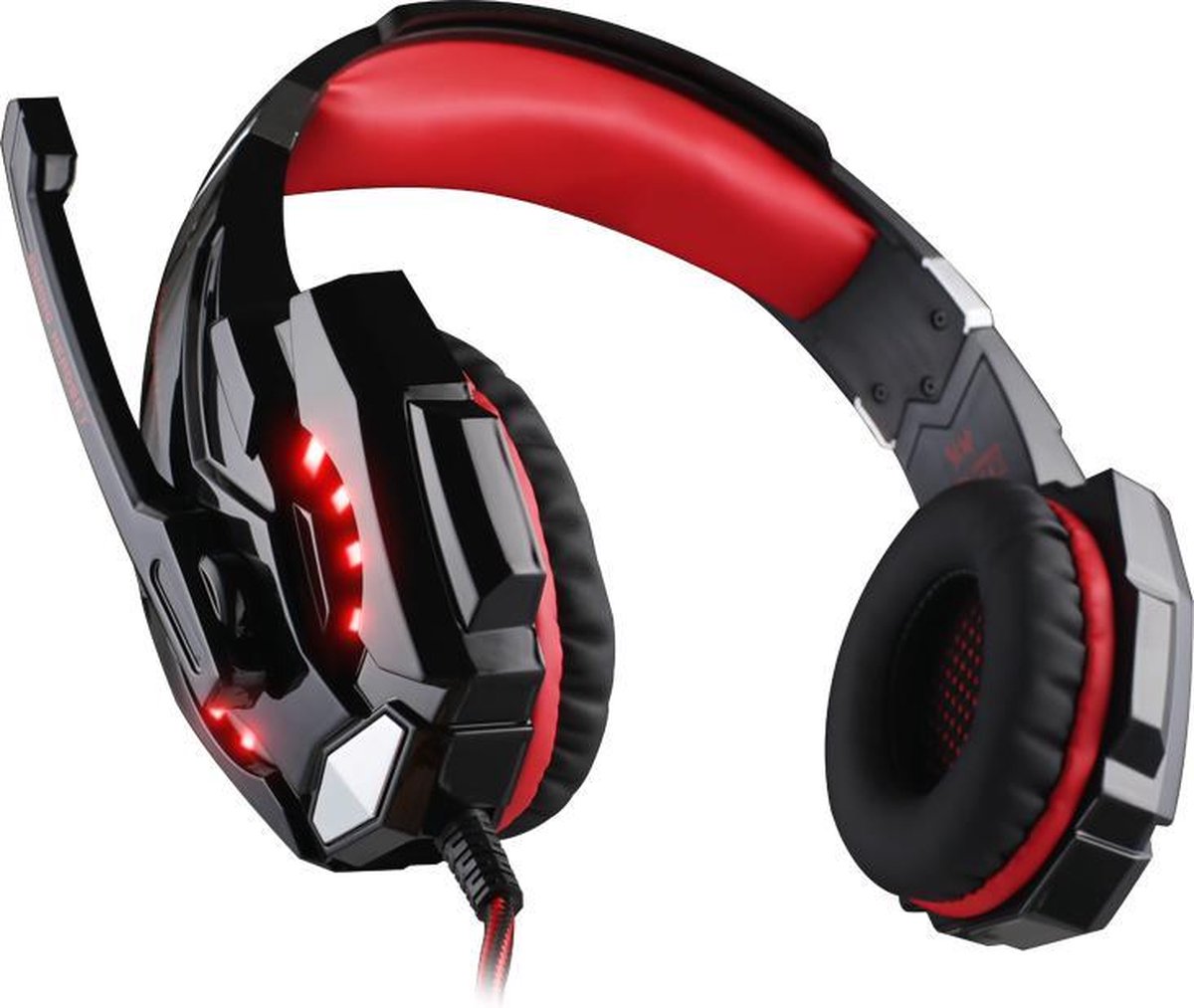 KOTION EACH G9000 PRO Gaming Headset Zwart/Rood Inclusief 3.5mm