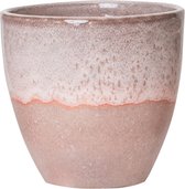 PTMD  kacie roze geglazuurde terracotta pot bombey