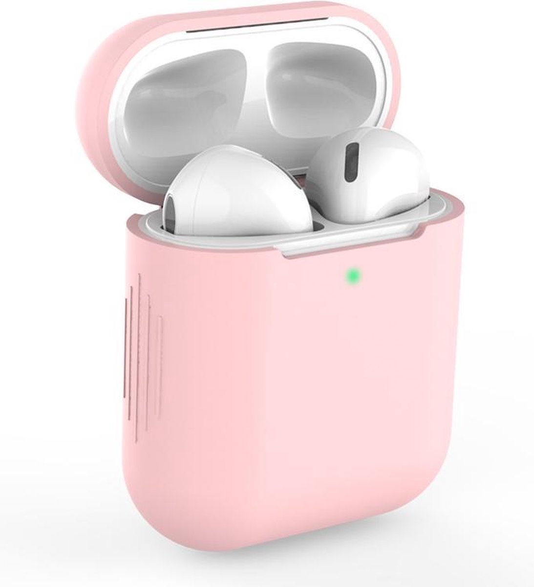 Apple AirPods 1/2 Hoesje in het Roze - Siliconen - Case - Cover - Soft case