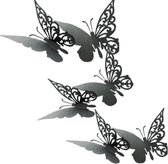10 Vlinders Grijs- Decoratie- Mobiel maken- Papier- Knutselen- Charme Bijoux