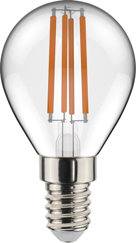 rooster Hij Ronde Proventa Decoratieve LED filament lamp met kleine E14 fitting - model Bol -  ⌀ 45 mm -... | bol.com