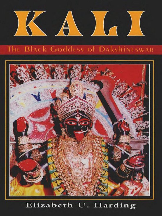 Couverture du livre représentant Kali, la Déesse Noire de Dakshineswar. Elle porte une couronne et de riches bijoux.