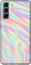 Samsung Galaxy S21 - Smart cover - Transparant - Holographic