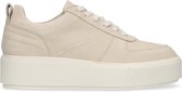 Sacha - Dames - Beige nubuck sneakers - Maat 38
