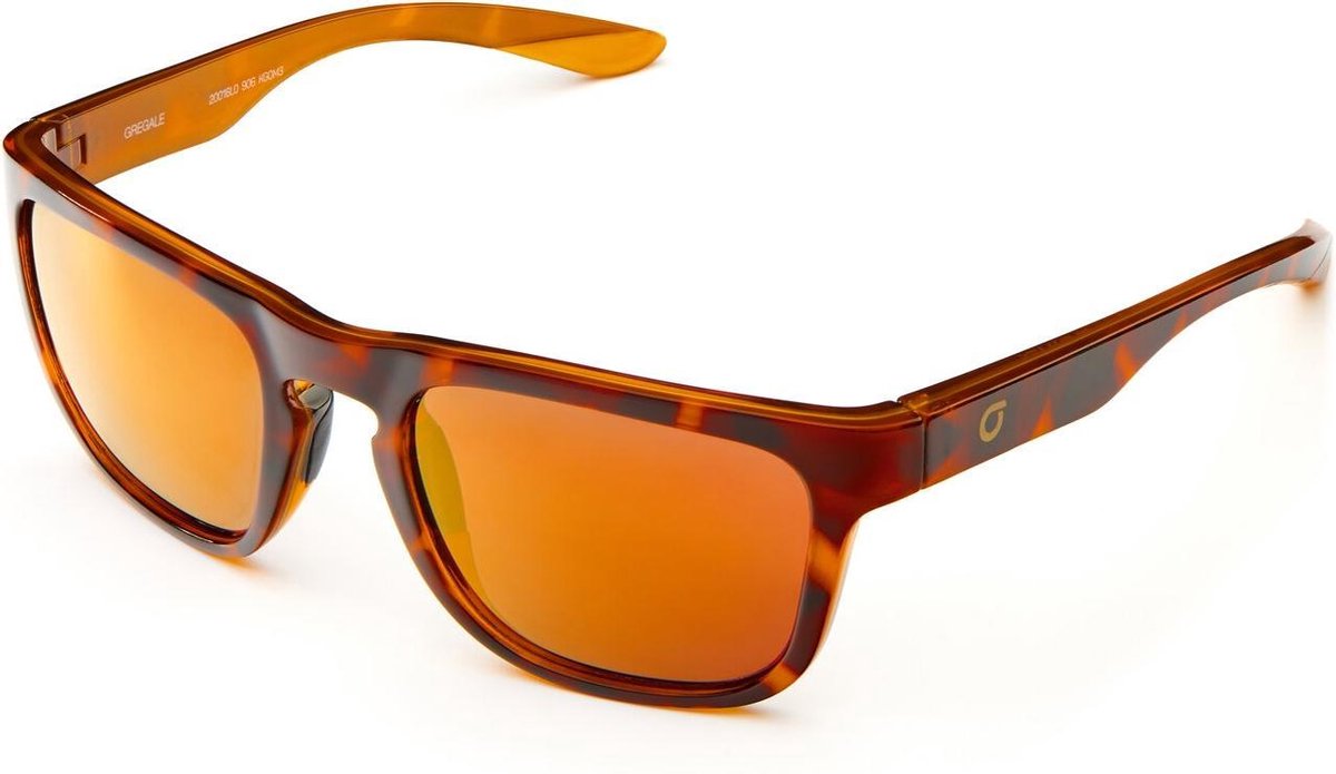 Briko Gregale Mirror Color HD Sunglasses Sh Havana Gld -Kgom3 - Maat One size