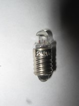 E10 Persglas Lenslampjes 2.2V 250mA 0.55W helder/clear 10 stuks art 3618