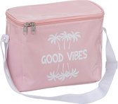 J-Line Koeltas Good Vibes Polyester Lichtroze Small