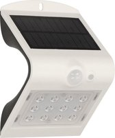 LED buitenwandlamp op Zonne Energie met Bewegingssensor - 4000K - 220 lm - IP65 - Wit