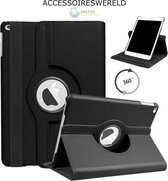 Bookcase + Screen Protector - Samsung Galaxy Tab A 7.0 ( 2016 ) - 360 graden Draaibaar Hoesje met glas plaatje - Zwart