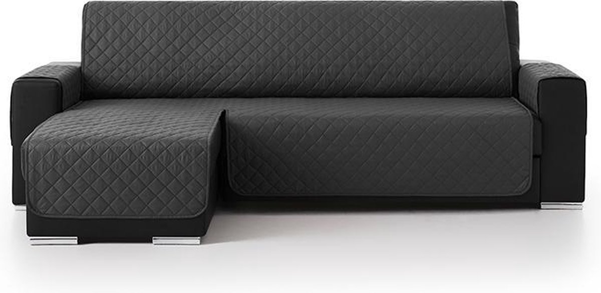 Belmarti® Bankbeschermer Duo Chaise Longue 240cm breed - Grijs – Gevoerde stof voor extra comfort en duurzaamheid – Ideaal voor gezinnen met huisdieren – Premium kwaliteit