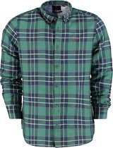 New Zealand Auckland - Overhemd Dechen Groen - M - Heren - Regular-fit