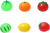 Banzaa Stressbal set Verschillende fruit soorten 6 stuks