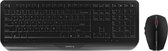 CHERRY Desktop GENTIX [EU/US] WL black US-Engels met Eurosymbool toetsenbord RF Draadloos Zwart