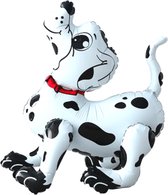 Hond Ballon - Dalmatier Ballon - 3D Ballon - 58 x 53 cm - Ballon Groot - Inclusief Opblaasrietje - Honden Ballon - Ballonnen - Ballonnen Verjaardag - Folieballon