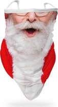 Flappy | Kerstman | Mondkapje XXL | Kerstkapje - Kerst mondkapjes | Gezichtsmasker | Motor sjaal | Ski Masker | Facemask | Fiets sjaal | wasbaar | mondmasker |kerst kapje | wasbaar