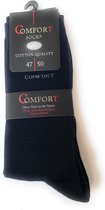 Comfort socks zwart maat 47-50