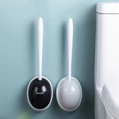 Premium WC Borstel - GURET WC Borstel - Rubber WC Borstel - Extra Hygiënisch - WC borstel met Houder – Siliconen Toiletborstel  Badkamer accessoires – Toilet – Badkamer – WC– Borstel – Duurza