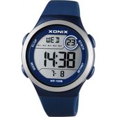 Blauw Xonix digitaal heren horloge  DAO-A05 waterdicht