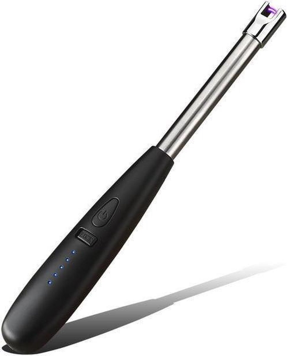 Briquet électrique Longue Portée Lzzuid - Noir - Allumage Par Arc électrique, Rechargeable USB - Sécurité Verrouillage