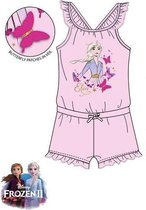 Disney Frozen II onesie / jumpsuit - Elsa - lichtroze - maat 116 (6 jaar)
