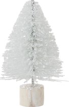 J-Line Kerstboom Deco Glitter Wit Small