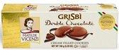 Grisbi Italian Cream Filled Cookies met Double Chocolate Smaak | 150 gram| Koek | Koekjes | Snoep | Snacks | Snackbox | Koeken | Ijs Versiering | Chocolade Koekjes |