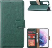 Samsung Galaxy S21 5G - Bookcase Groen - portemonee hoesje