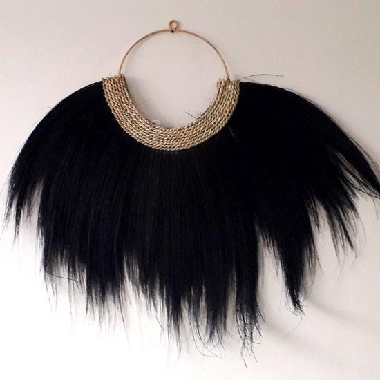 Hanger zwarte haartjes H70  - retro - trendy