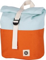 Blafre Rugzak roll top orange + light blue - Kinderrugzak - Peuterrugzak - Boekentas