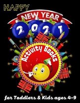 Happy New Year Activity Books for Toddlers & Kids ages 4-9